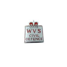 Load image into Gallery viewer, Vintage WVS Civil Defence Pin Badge, Women&#39;s Voluntary Service