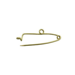 Antique Safety Pin Brooch