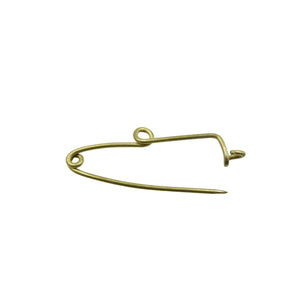 Antique Safety Pin Brooch