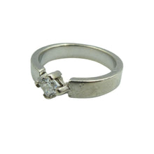 Load image into Gallery viewer, Vintage Silver Cubic Zirconia Ring Size O