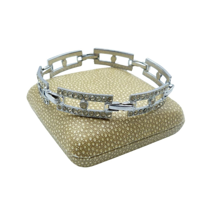Art Deco Paste Rhinestone Bracelet