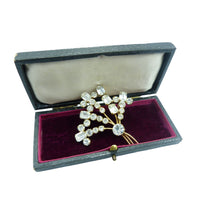Load image into Gallery viewer, Vintage Austrian Clear Crystal Brooch
