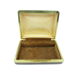 Vintage Gold & Brown Jewellery Box