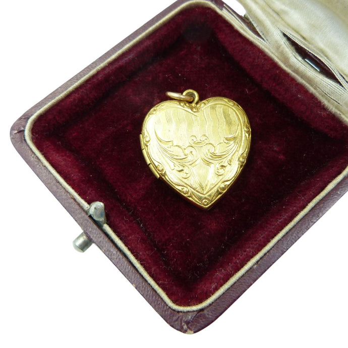 Vintage Gold Filled Heart Locket