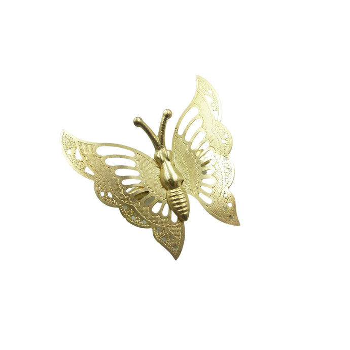 Vintage Gold Butterfly Brooch
