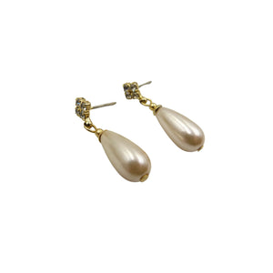 Vintage Pearl Dangle Drop Earrings