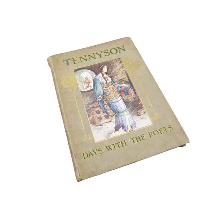 Vintage Tennyson Poetry Book, Antique Tennyson Days With The Poets