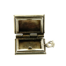 Load image into Gallery viewer, Vintage Silver Holy Bible Opening Charm