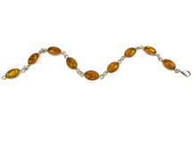 Load image into Gallery viewer, Vintage Silver &amp; Baltic Amber Bracelet