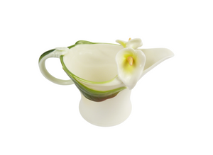German Graff Porcelain Arum Lily Creamer & Sugar Bowl