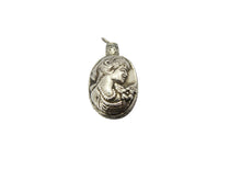 Load image into Gallery viewer, Antique Art Nouveau Sterling Silver Chatelaine Scent Perfume Bottle