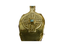 Load image into Gallery viewer, Arts &amp; Crafts Brass &amp; Leather Celtic Bellows