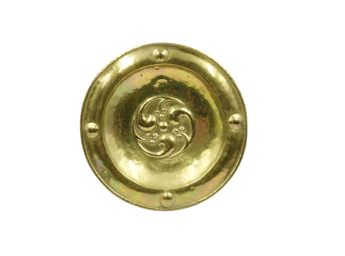 Arts & Crafts Brass Wall Charger Plate