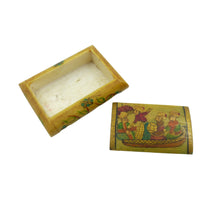 Load image into Gallery viewer, Antique Persian Carved Bone Hand Painted Pill Box, Snuff Box