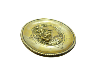 Antique Elkington Art Gold Bronze Pin Dish