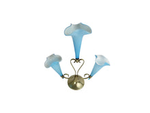 Load image into Gallery viewer, Victorian Blue and White Glass Epergne