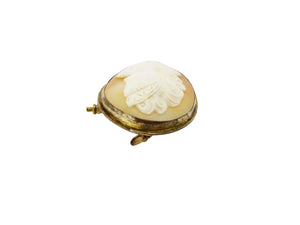Antique Victorian Gold Plated Cameo Brooch