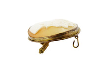 Load image into Gallery viewer, Antique Victorian Gold Plated Cameo Brooch