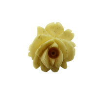 Load image into Gallery viewer, Victorian Hand Carved Bone Rose Bud Brooch
