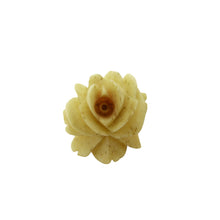 Load image into Gallery viewer, Victorian Hand Carved Bone Rose Bud Brooch