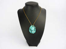 Load image into Gallery viewer, Antique Chinese Turquoise Gourd Pendant