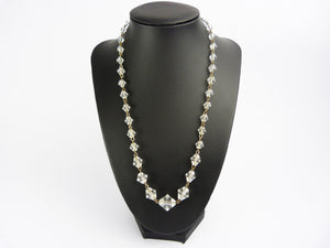 Art Deco Crystal Glass Bead Necklace
