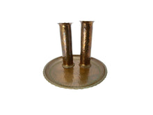Load image into Gallery viewer, Antique Arts &amp; Crafts Hand Hammered Copper Tray and Vases Stamped GWG