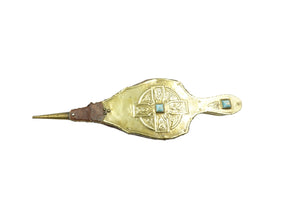 Arts & Crafts Brass & Leather Celtic Bellows