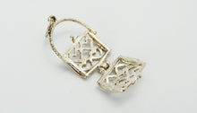 Load image into Gallery viewer, Vintage Silver Opening Handbag Charm