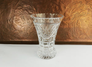 Vintage Clear Glass Jar - Posy Vase - Mid Century Vase