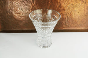 Vintage Clear Glass Jar - Posy Vase - Mid Century Vase
