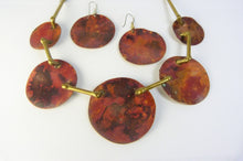 Load image into Gallery viewer, Vintage Brutalist Necklace &amp; Earrings