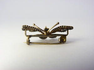 Vintage Silver Filigree Butterfly Brooch