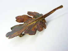 Load image into Gallery viewer, Vintage Copper Oak Leaf Brooch