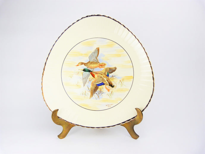 Kelsboro Ware Hand Painted Flying Ducks Collectors Plate