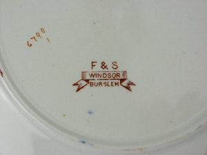 Antique F & S Burslem Windsor Plate