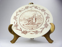 Load image into Gallery viewer, Antique French Red Transferware Plate