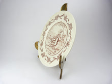 Load image into Gallery viewer, Antique French Red Transferware Plate