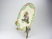 Load image into Gallery viewer, Antique French Sarreguemines Hand Painted Porcelain Plate
