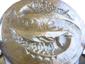 Arts & Crafts Newlyn School Cooper Fish Pin Tray