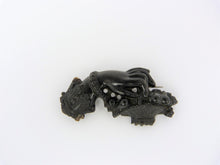 Load image into Gallery viewer, Victorian Vulcanite Mourning Brooch