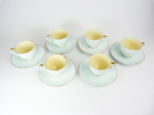 Crown Devon Blue Tea Set