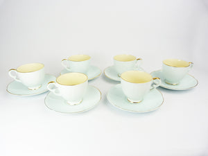 Crown Devon Blue Tea Set