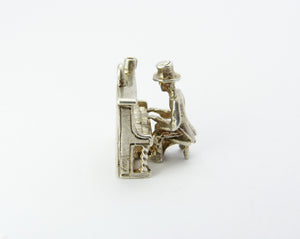 Silver Nuvo Piano Player Charm