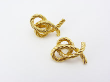 Load image into Gallery viewer, Gold Rope Twist Earrings