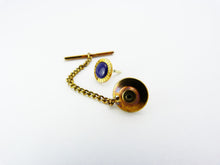 Load image into Gallery viewer, Stratton Gold &amp; Blue Tie Tack