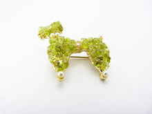 Load image into Gallery viewer, Peridot Chip Poodle Brooch