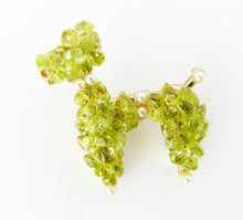 Load image into Gallery viewer, Peridot Chip Poodle Brooch