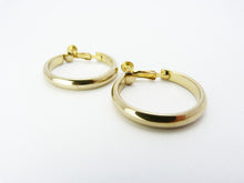 Load image into Gallery viewer, Gold Hoop Clip On Screw Back Earrings