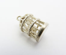 Load image into Gallery viewer, Silver Bird Cage Charm